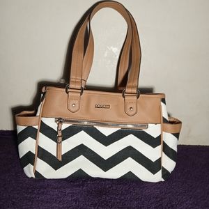 Beautiful Brown Zebra Striped Tote by Rosetti